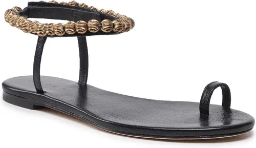 Sandále TORY BURCH - Capri Beaded Ankle Sandal 134975 Perfect Black 006