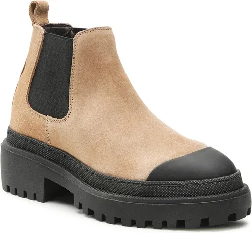 Kotníková obuv s elastickým prvkom FILIPE - 12220 Beige/Gommati