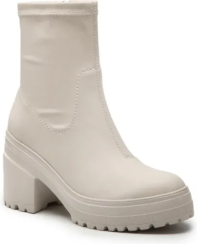 Členková obuv Tommy Jeans - Heeled Boot EN0EN01947 Stony Beige ACE