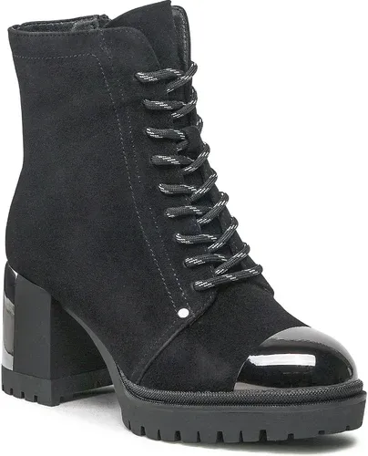 Členkové čižmy SCA'VIOLA - S-77 Black Suede