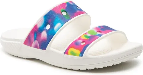 Šľapky Crocs - Classic Crocs Solarized Sandal 207771 White/Pink