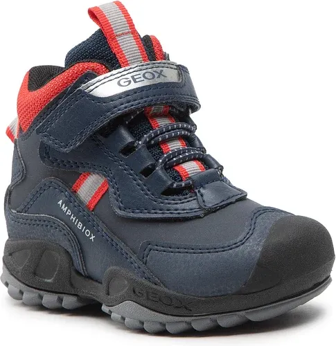 Šnurovacia obuv Geox - J N.Savage B.B Abx B J261WB 0CEBU C0735 M Navy/Red