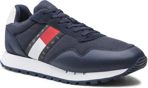 Sneakersy Tommy Jeans - Retro Leather Tjm Runner EM0EM01081 Twilight Navy C87