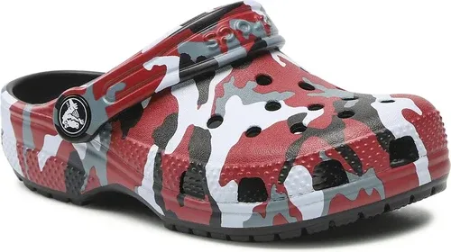 Šľapky Crocs - Classic Camo Clog 207594 Black/Red