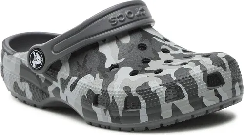 Šľapky Crocs - Classic Camo Clog 207594 Black/Grey