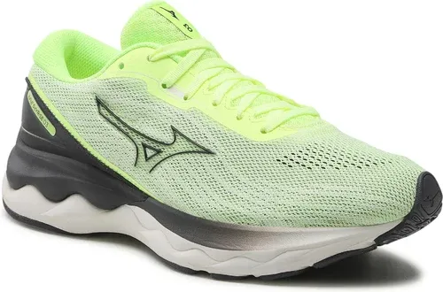 Topánky MIZUNO - Wave Skyrise 3 J1GC220915 Neo Lime/Ebony/Snow White