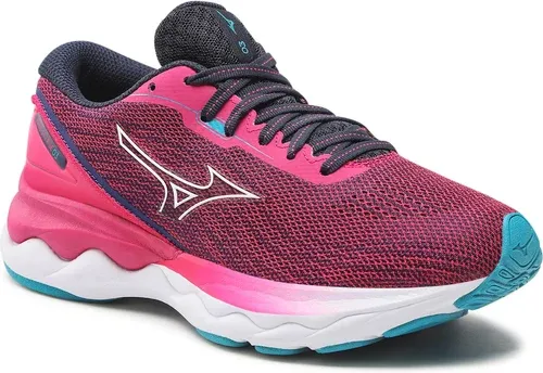 Topánky MIZUNO - Wave Skyrise 3 J1GD220902 Pink Peacock/White/Algiers Blue