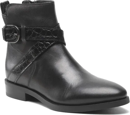 Členkové čižmy GEOX - D Brogue D D262UD 04340 C9999 Black