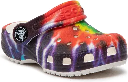 Šľapky Crocs - Classic Tiedye Graphic Clog T 206994 Multi/Rayures
