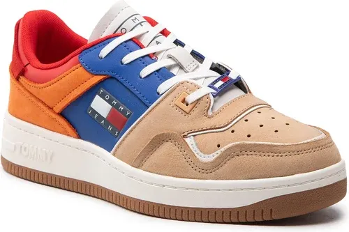 Sneakersy Tommy Jeans - Nubuk Basket EM0EM01073 Cobalt C5