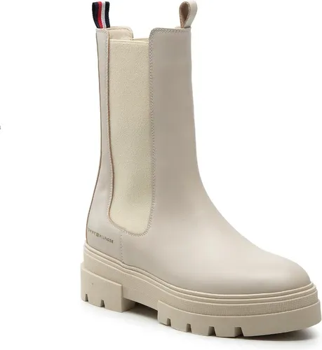 Sztyblety TOMMY HILFIGER - Monochromatic Chelsea Boot FW0FW06730 Classic Beige ACI