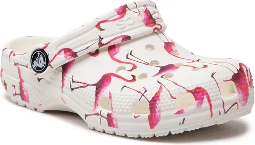 Šľapky Crocs - Classic Pool Party Clog K 207826 White/Flamingo