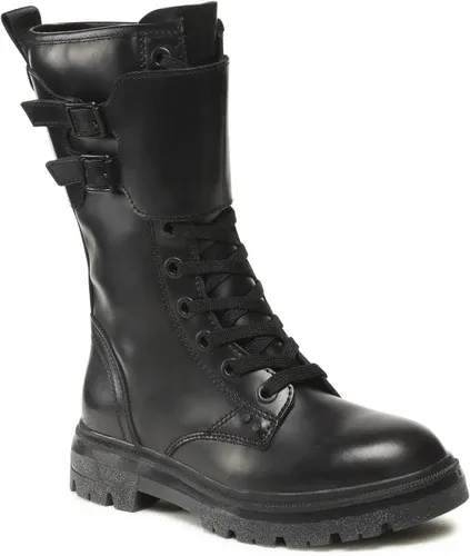 Členkové čižmy WRANGLER - Clash Combat WL22571A Black/Burgundy 338