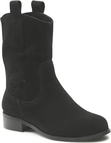 Členkové čižmy ROBERTO - 3065 Czarny Welur