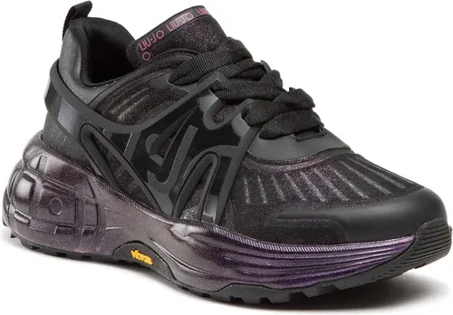 Sneakersy Liu Jo - 12:12 01 BF2085 TX134 Black/Purple S1066