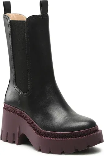 Členková obuv Coach - Alexa Leather CD219 Black/Deep Berry