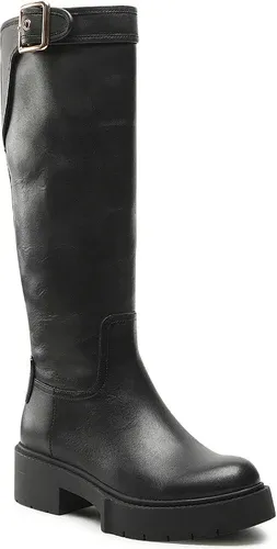 Čižmy vo vojenskom štýle COACH - Lilli Leather CD153 Black