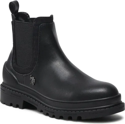 Členková obuv s elastickým prvkom U.S. Polo Assn. - Bruna008 BRUNA008W/BYT1 Blk
