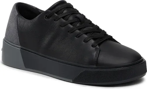 Sneakersy Calvin Klein - Low Top Lace Up HM0HM00676 Black/Medium Charcoal 0GM