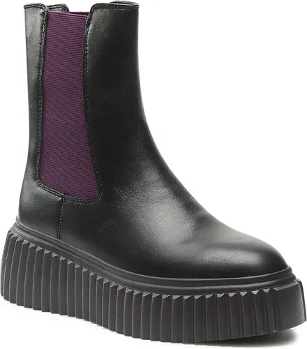 Členková obuv s elastickým prvkom KEDDO - 828126/09-03E Black/Lilac