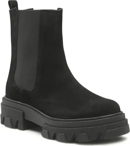 Členková obuv s elastickým prvkom Oleksy - 753/540 Czarny Welur