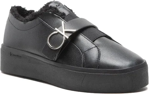 Sneakersy Calvin Klein - Platform Cupsole Slip On Ck Hw-L HW0HW01331 Ck Black BAX