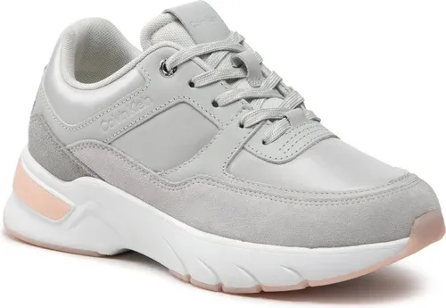 Sneakersy CALVIN KLEIN - Elevated Runner Lace Up HW0HW01218 Light Grey CKW
