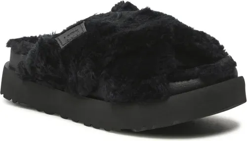 Šľapky UGG - W Fuzz Sugar Cross Slide 1135131 BLK