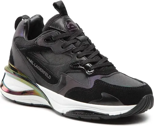 Sneakersy KARL LAGERFELD - KL63111I Black Lthr/Txt