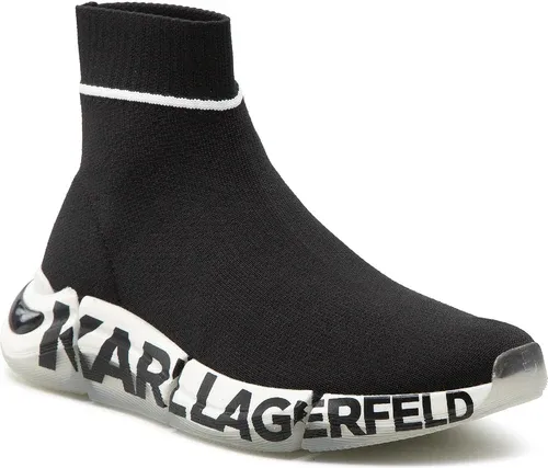 Sneakersy KARL LAGERFELD - KL63243 Black Knit Textile