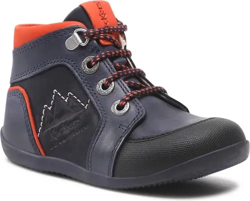 Šnurovacia obuv Kickers - Bins Mountain 878602-10 Marine/Orange 103