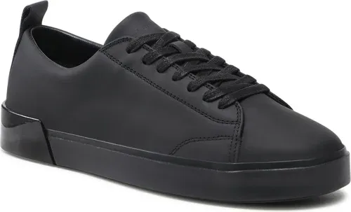 Sneakersy CALVIN KLEIN - Low Top Lace Up Sm Lth HM0HM00677 Triple Black 0GL