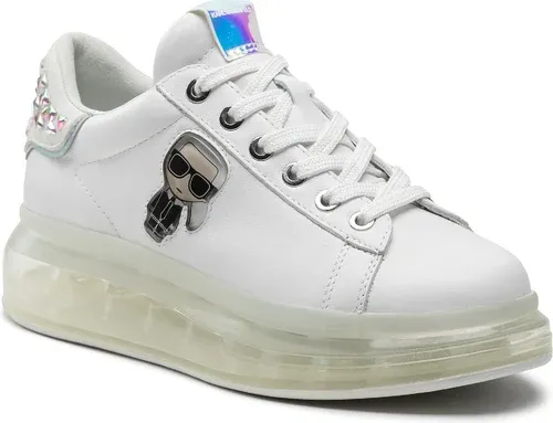 Sneakersy KARL LAGERFELD - KL62633 White lthr/Irdescent