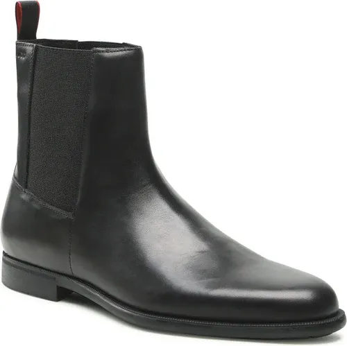 Kotníková obuv s elastickým prvkom HUGO - Kyron 50480104 10214643 01 Black 001