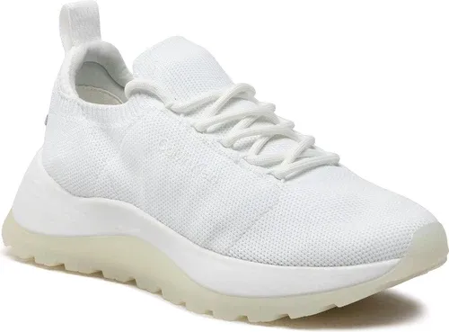 Sneakersy Calvin Klein - 2 Piece Sole Lace-Up-Knit HW0HW01337 Ck White YAF