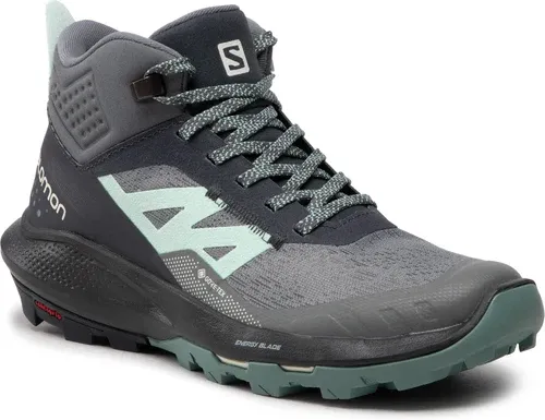 Trekingová obuv Salomon - Outpulse Mid Gtx W GORE-TEX 470672 20 V0 Ebony/Quiet Shade/Ebony