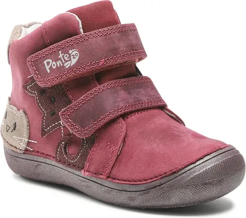 Šnurovacia obuv Ponte - DA03-1-257A Raspberry