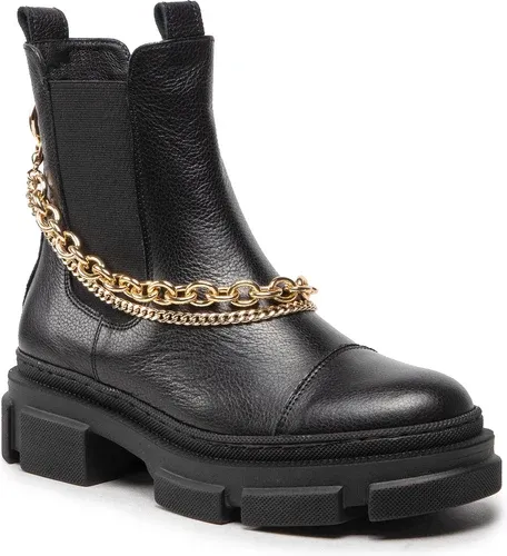 Členková obuv s elastickým prvkom Karino - 4464/126-F Czarny