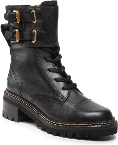 Členkové čižmy SEE BY CHLOÉ - SB33080A Black 999