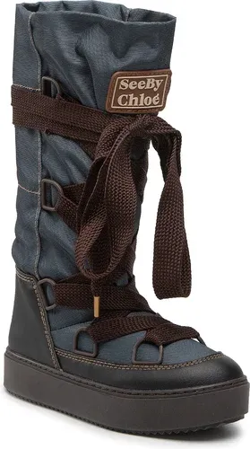 Čižmy See By Chloé - SB39100A Black/Galaxy 999