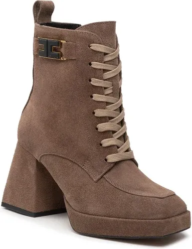 Členkové čižmy KARINO - 4499/008-P Taupe/Welur