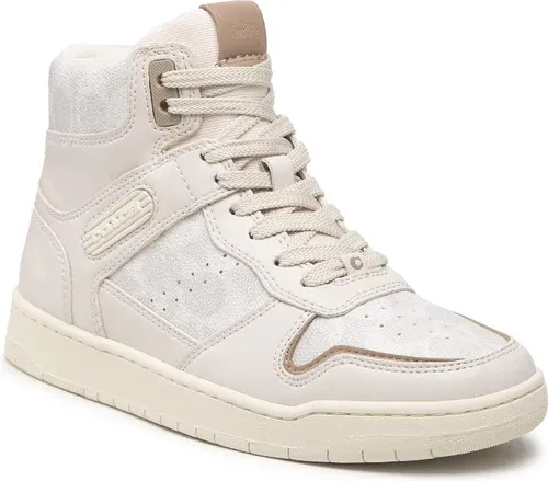 Sneakersy Coach - Hi Top Coated Canvas CD304 Chalk