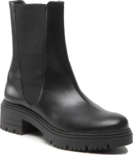 Členková obuv s elastickým prvkom Baldowski - D04159-AFRO-001 Skóra Czarna