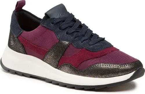 Sneakersy CLARKS - DashLite Jazz 261690494 Merlot Combination