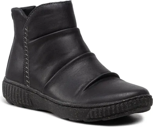 Členková obuv Clarks - Caroline Rae 261675154 Black Leather