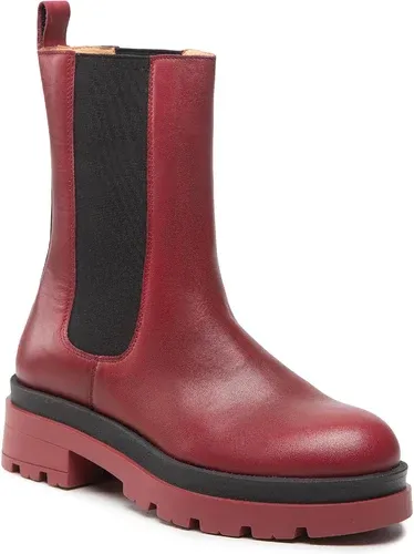 Členková obuv s elastickým prvkom R.Polański - 1559 Bordowy Lico