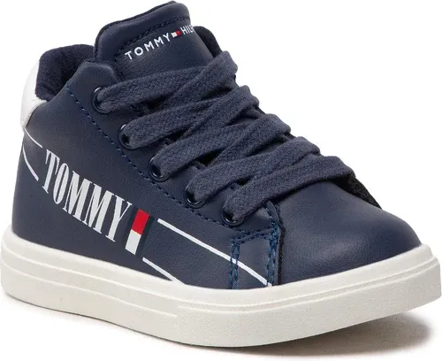 Sneakersy Tommy Hilfiger - High Top Lace-Up T1B9-32459-1431 M Blue/White X007