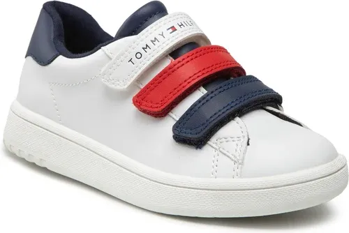 Sneakersy Tommy Hilfiger - Low Cut Velcro Sneaker T1B9-32472-1355 S White/Blue/Red Y003