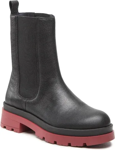 Členková obuv s elastickým prvkom R.Polański - 1559 Czarny Lico