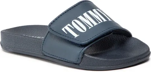 Šľapky TOMMY HILFIGER - Maxi Velcro Pool Slide T3B0-32575-1172 M Blue 800